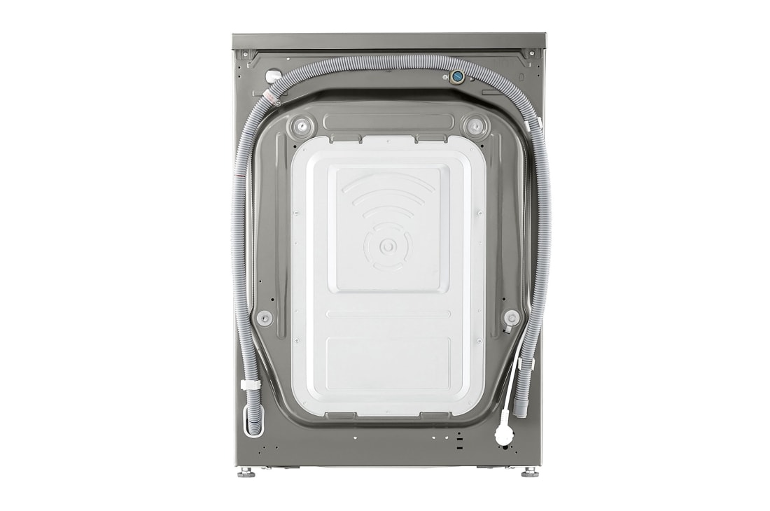 LG מכונת כביסה 11 ק''ג AIDD בצבע כסוף עם פתח קדמי ודלת שחורה, back, WF11214GBB, thumbnail 15