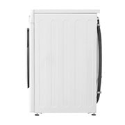 LG מכונת כביסה 11 ק''ג AIDD בצבע לבן פתח קדמי עם דלת שחורה, side, WF11114WBW, thumbnail 15