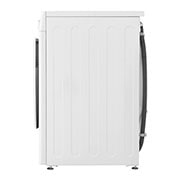 LG מכונת כביסה 10 ק''ג AIDD בצבע לבן פתח קדמי עם דלת שחורה, side, WF10114WBW, thumbnail 15