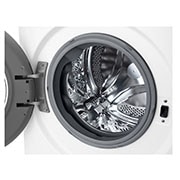 LG מכונת כביסה 10 ק''ג AIDD בצבע לבן פתח קדמי עם דלת לבנה, drum, WF10014WB, thumbnail 5