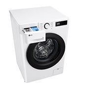 LG מכונת כביסה 10 ק''ג AIDD בצבע לבן פתח קדמי עם דלת לבנה, top view drawer open , WF10014WB, thumbnail 10