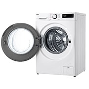 LG מכונת כביסה 9 ק''ג AIDD בצבע לבן פתח קדמי עם דלת לבנה, Left open view, WFS9014WW, thumbnail 12