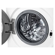 LG מכונת כביסה 9 ק''ג AIDD בצבע לבן פתח קדמי עם דלת לבנה, Drum view, WFS9014WW, thumbnail 5