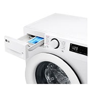LG מכונת כביסה 9 ק''ג AIDD בצבע לבן פתח קדמי עם דלת לבנה, detergent try, WFS9014WW, thumbnail 6