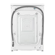 LG מכונת כביסה 8 ק''ג AIDD בצבע לבן פתח קדמי עם דלת שחורה, back view, WFS8014WB, thumbnail 15