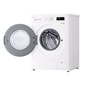 LG מכונת כביסה 9 ק''ג בצבע לבן עם פתח קדמי ופאנל בעברית, צד שמאל, VB9014WH, thumbnail 9