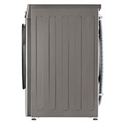 LG מכונת כביסה 10 ק''ג AIDD בצבע כסף פלטינה עם  פתח קדמי ודלת זכוכית שחורה, side, WF10214GBB, thumbnail 15