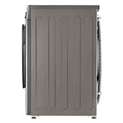 LG מכונת כביסה 9 ק''ג AIDD בצבע כסף פלטינה עם  פתח קדמי ודלת זכוכית שחורה, side, WF9214GBB, thumbnail 15