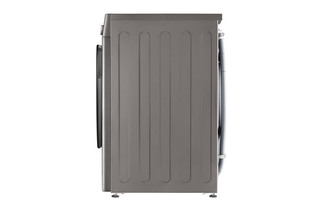 LG מכונת כביסה 9 ק''ג AIDD בצבע כסף פלטינה עם  פתח קדמי ודלת זכוכית שחורה, side, WF9214GBB, thumbnail 15