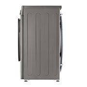 LG מכונת כביסה 8 ק''ג AIDD בצבע כסף פלטינה עם  פתח קדמי ודלת זכוכית שחורה, side, WFS8214GBB, thumbnail 15