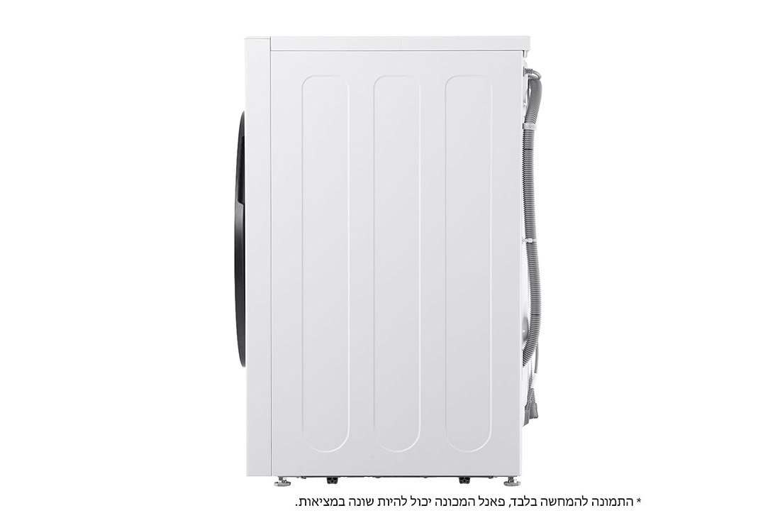 LG מכונת כביסה פתח קדמי 14 ק''ג צרה עם AIDD בצבע לבן, side view, WFS14110WB, thumbnail 16