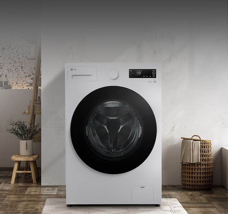 מוצגת תמונה המציגה את פנים מכונת הכביסה