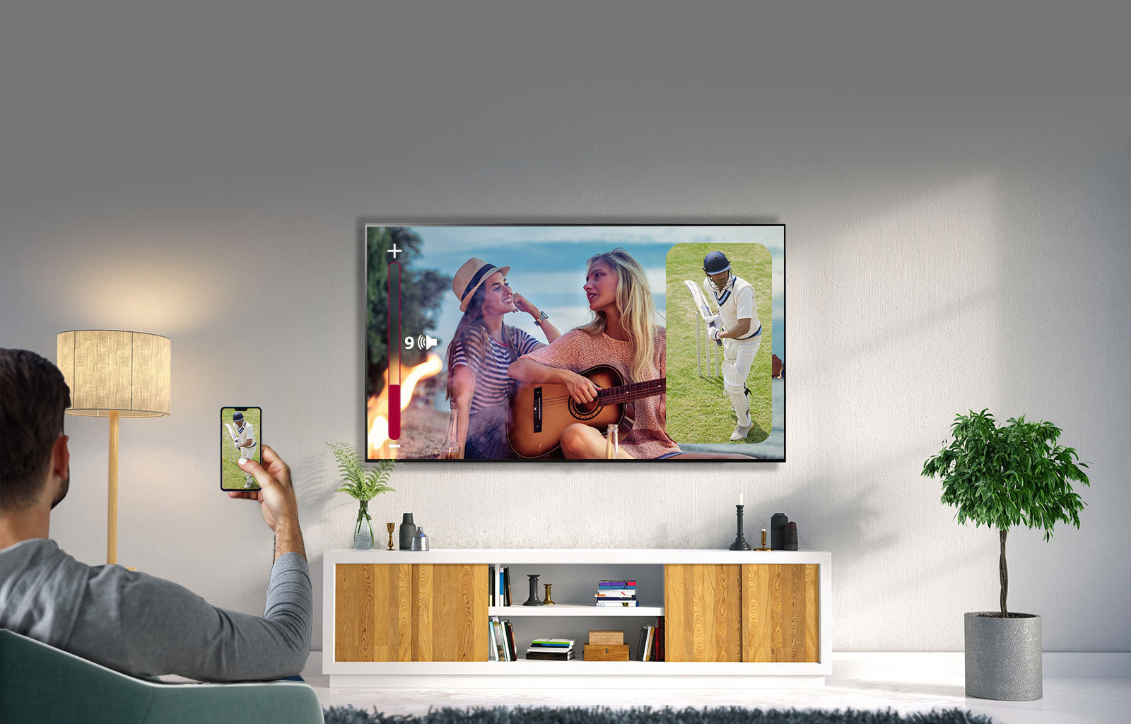 LG Mobile Connection Overlay OLED TV