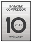 10 Year warranty on Inverter