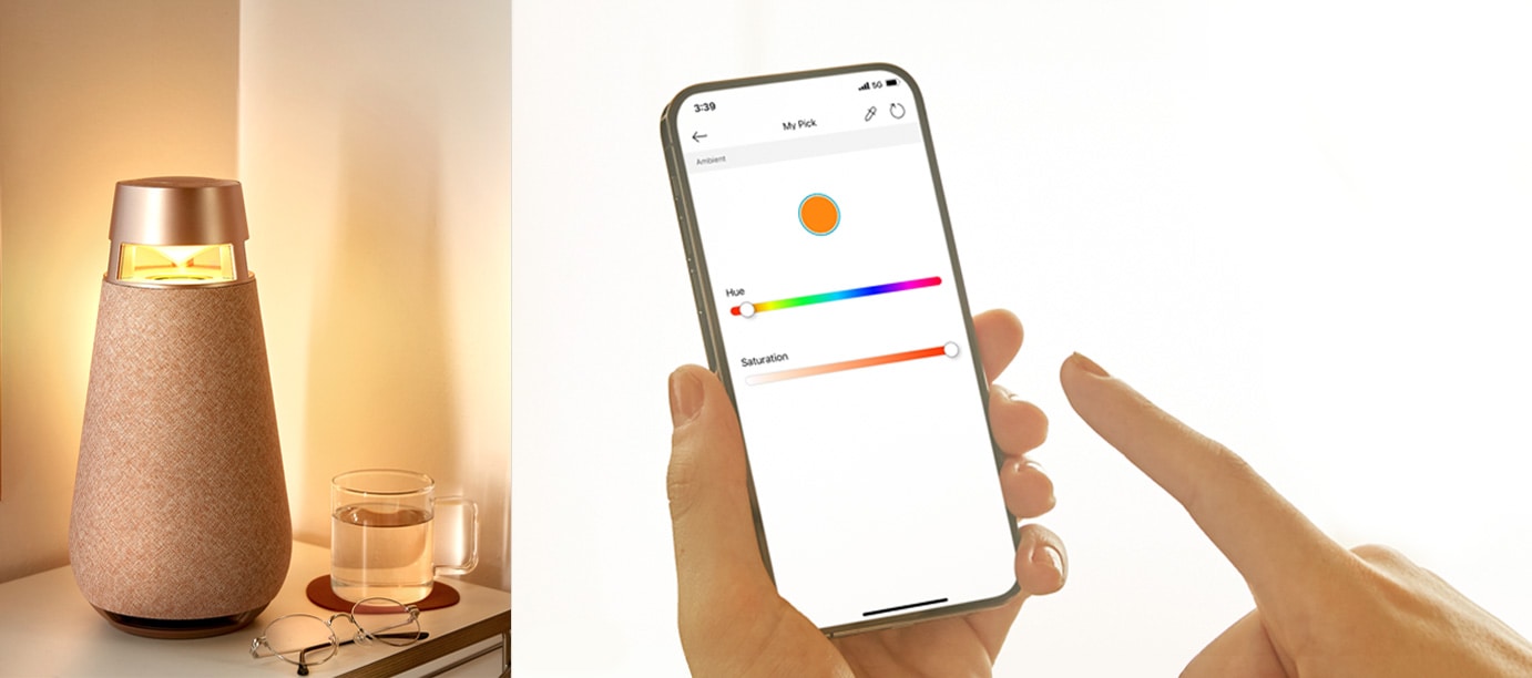 نورپردازی قابل تنظیم با XBOOM app1
