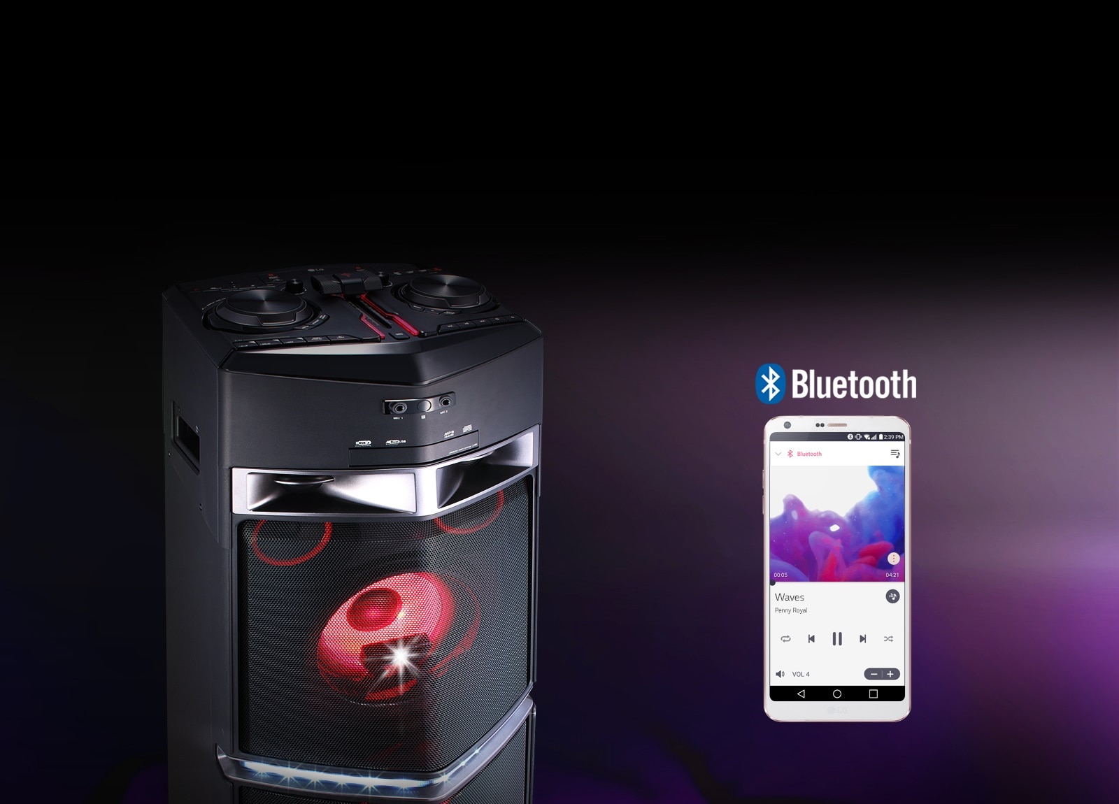 LG Bluetooth App, control with your mobile