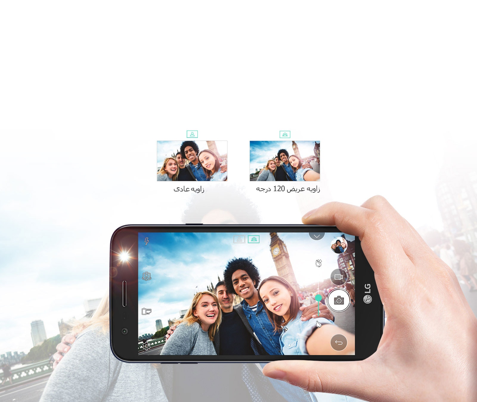 دوربین سلفی 5 مگاپیکسلی با زاویه دید باز و فلش LED1