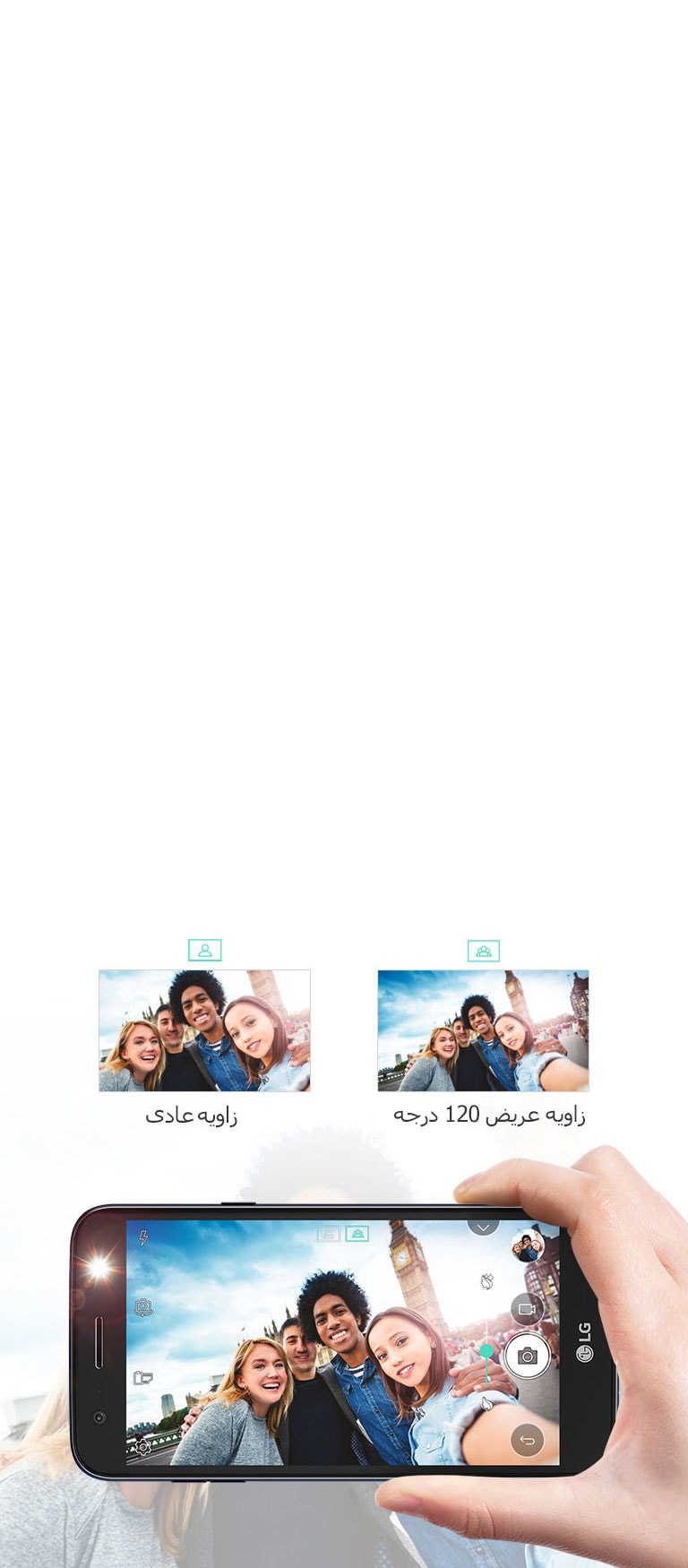 دوربین سلفی 5 مگاپیکسلی با زاویه دید باز و فلش LED2