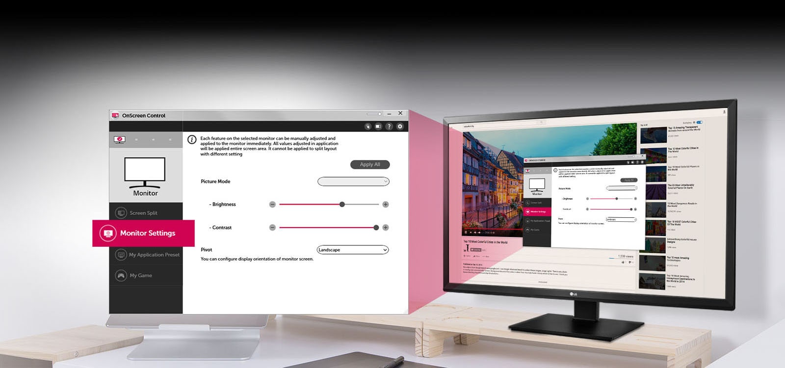 کنترل از روی صفحه نمایش<br>1