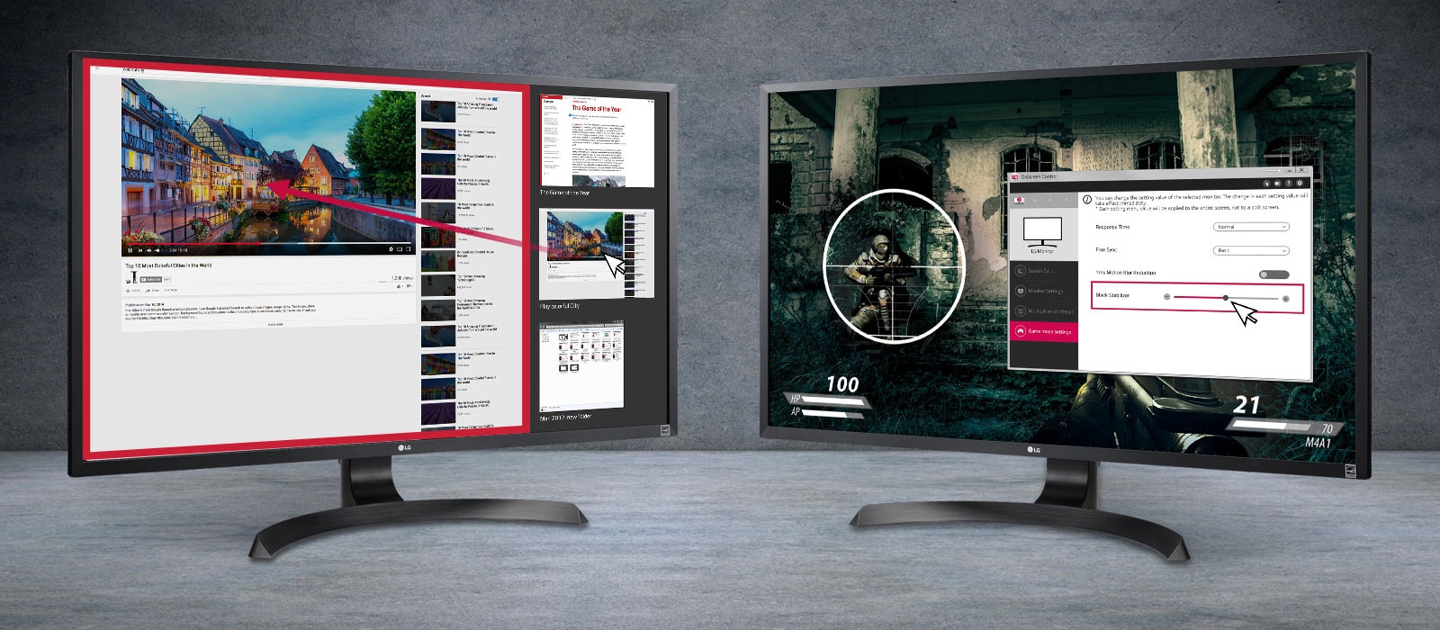 کنترل از روی صفحه نمایش<br>1