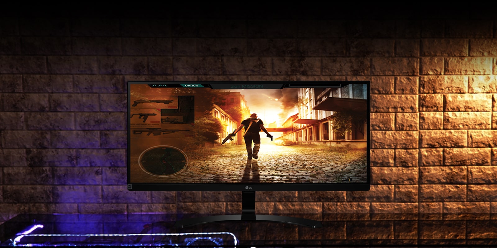 ویژگی FHD‏ UltraWide™‏ بر روی نمایشگر IPS1