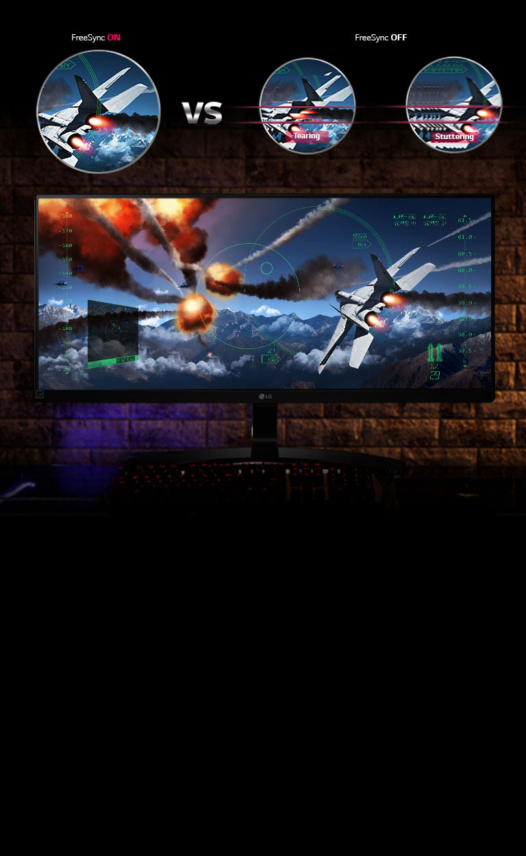 تلفیقی از ‏‏FOV‏ UltraWide™ با FreeSync2