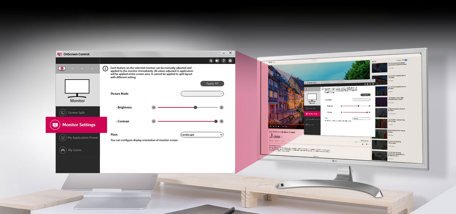 کنترل از روی صفحه نمایش<br>1