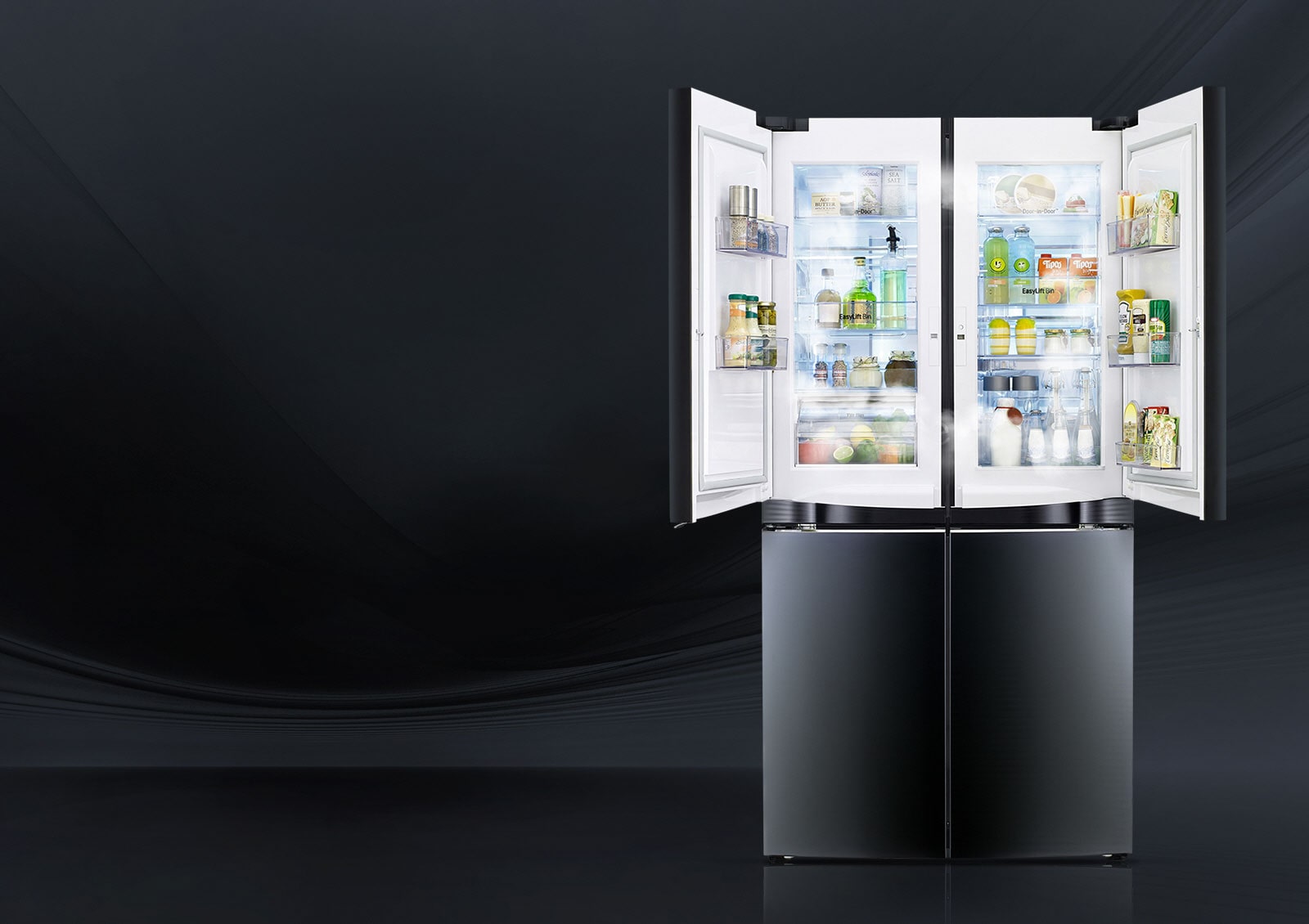 ™Dual Door-in-Door ال‌جی<br>اتلاف کمتر هوای سرد1