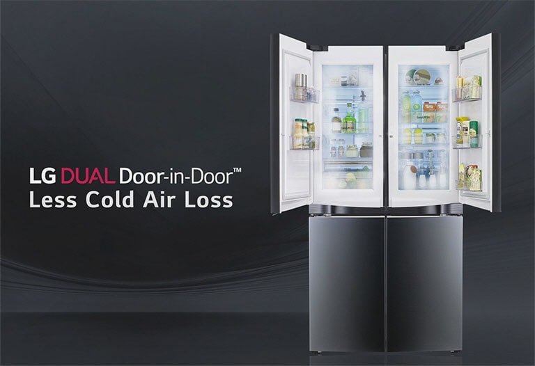™Dual Door-in-Door ال‌جی<br>اتلاف کمتر هوای سرد2