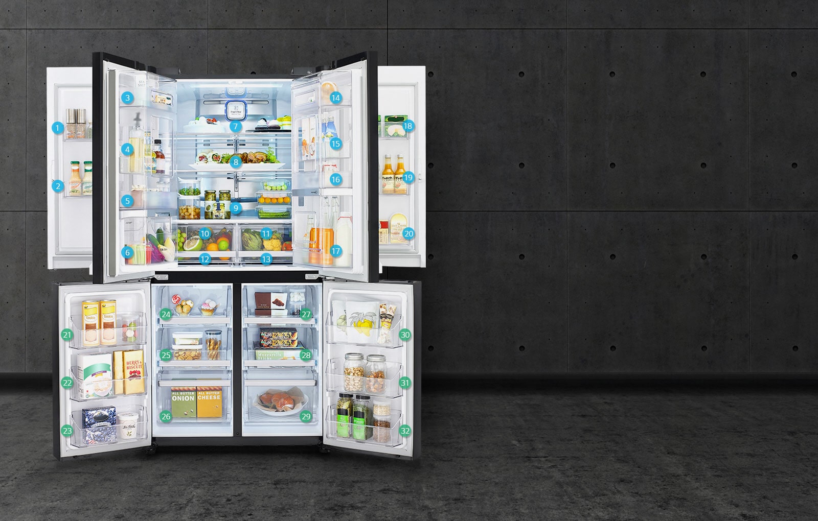 32 محفظه برای ذخیره سازی هوشمند1