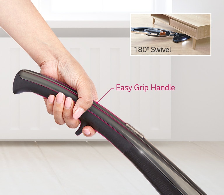 Easy Grip Handle & 180° Swivel