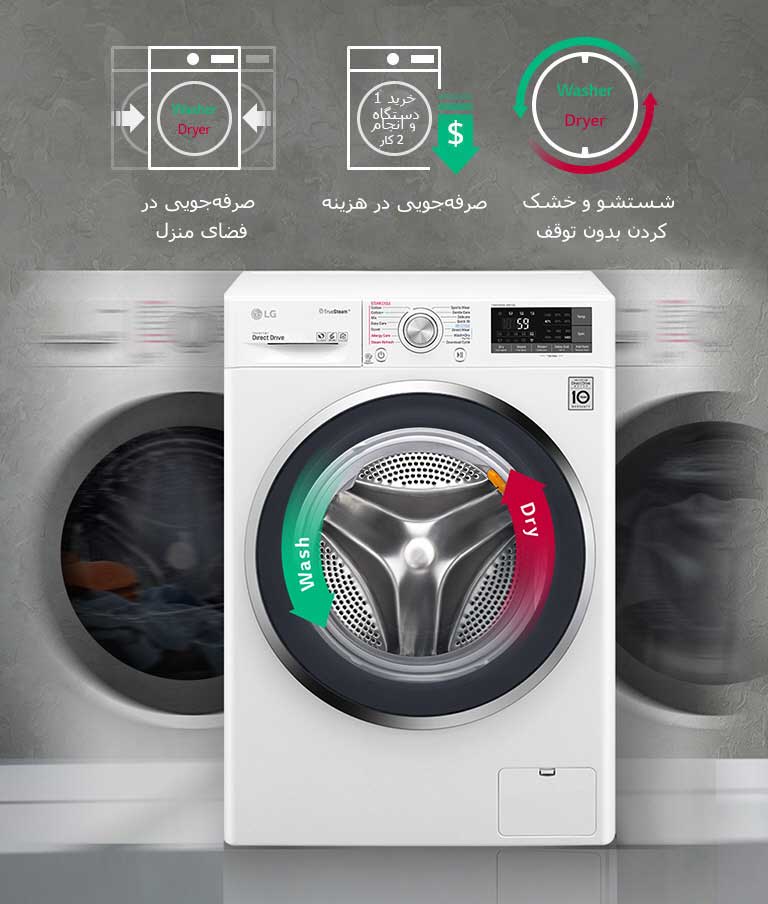 لباسشویی و خشک‌‌کن در یک دستگاه2
