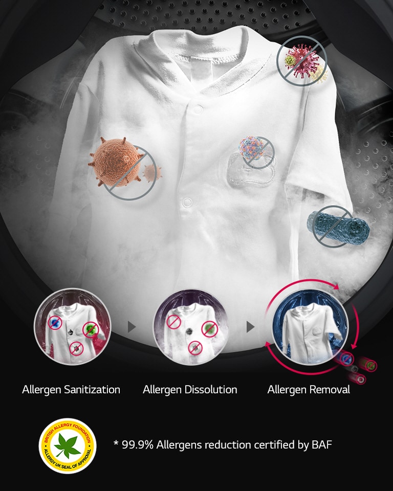 از بین بردن مواد آلرژی‌زا با استفاده از ™SpaSteam2