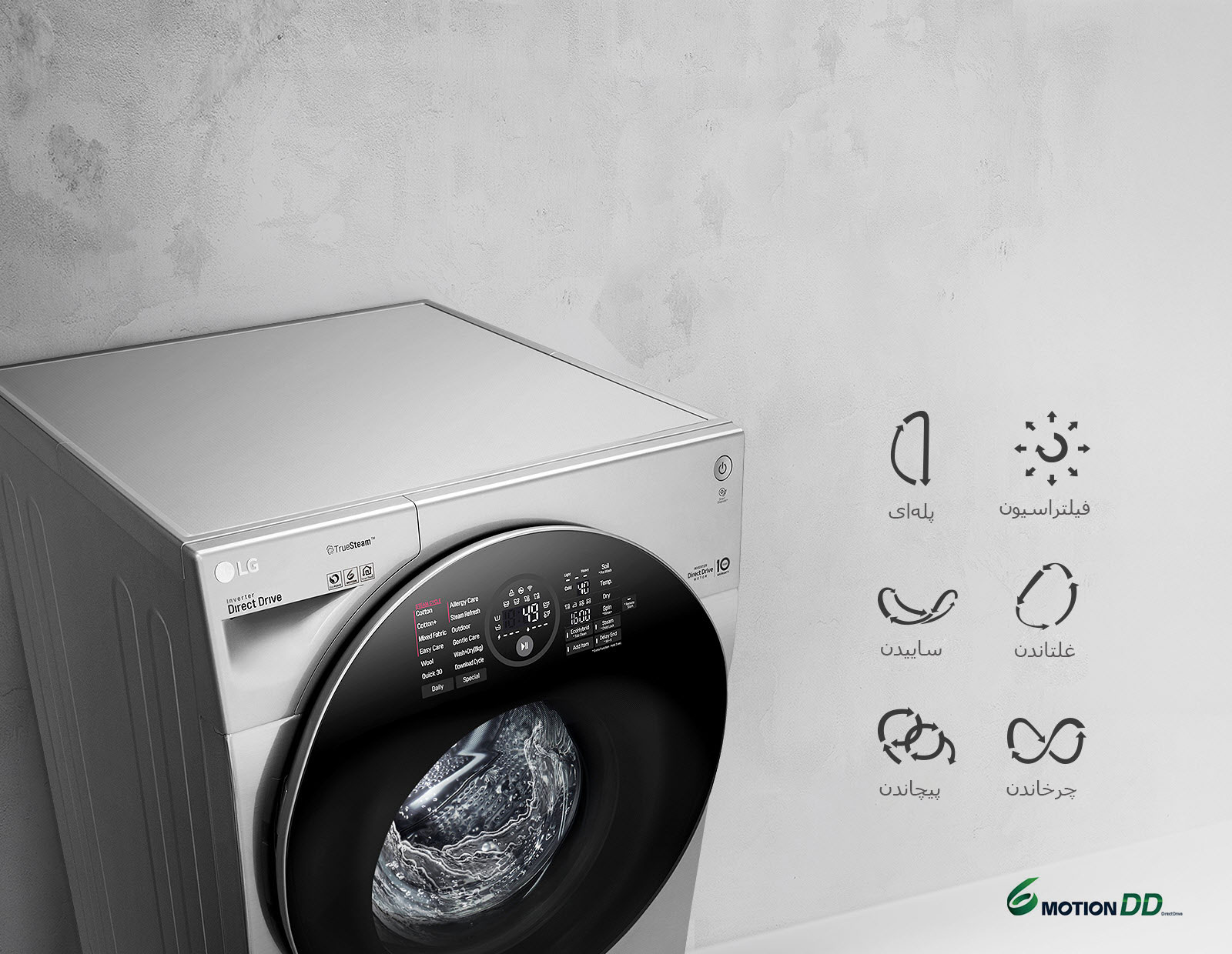 شستشوی بهینه پارچه‌ها<br>1