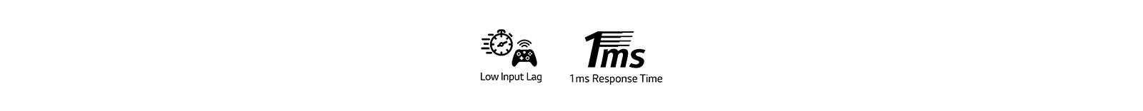نشان تأخیر ورودی کم نشان زمان پاسخ 1ms