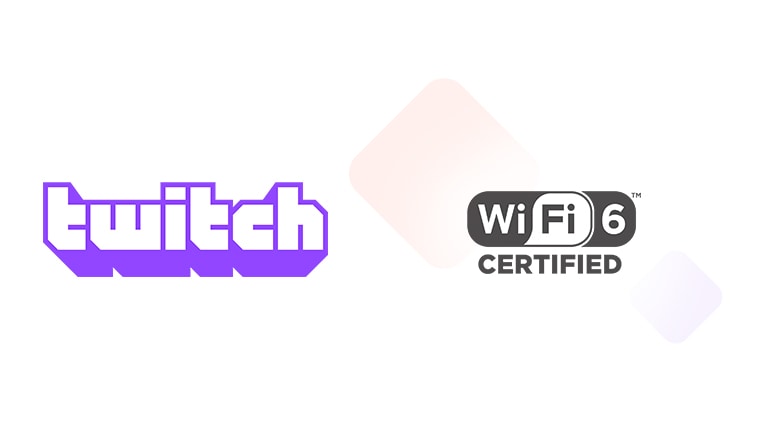 لوگوی توییچ<br>نشان گواهی دار Wi-Fi 6