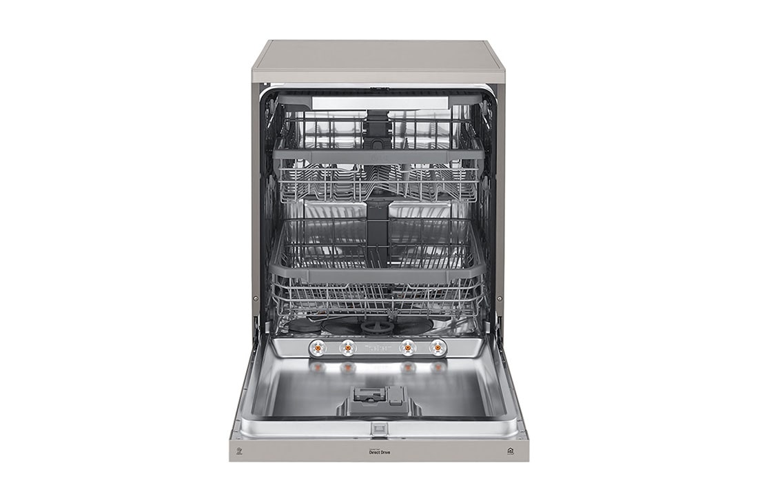 LG ال‌جی، ماشین ظرفشویی 14 نفره، فناوری™QuadWash، نقره‌ای , XD74S, thumbnail 2