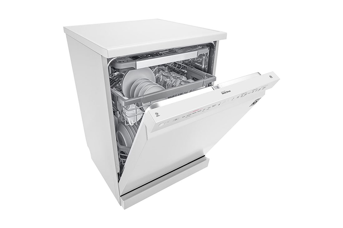 LG ال‌جی، ماشین ظرفشویی 14 نفره، فناوری™QuadWash، سفید, XD74W, thumbnail 8