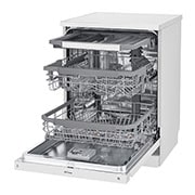 LG ال‌جی، ماشین ظرفشویی 14 نفره، فناوری™QuadWash، سفید, XD74W, thumbnail 5