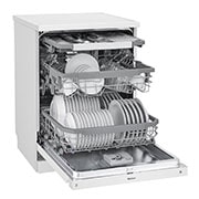 LG ال‌جی، ماشین ظرفشویی 14 نفره، فناوری™QuadWash، سفید, XD74W, thumbnail 6