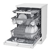 LG ال‌جی، ماشین ظرفشویی 14 نفره، فناوری™QuadWash، سفید, XD74W, thumbnail 7