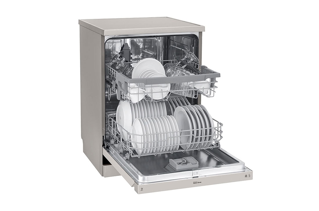 LG ال‌جی، ماشین ظرفشویی 14 نفره، فناوری™QuadWashو NFC، نقره‌ای , XD64S, thumbnail 6