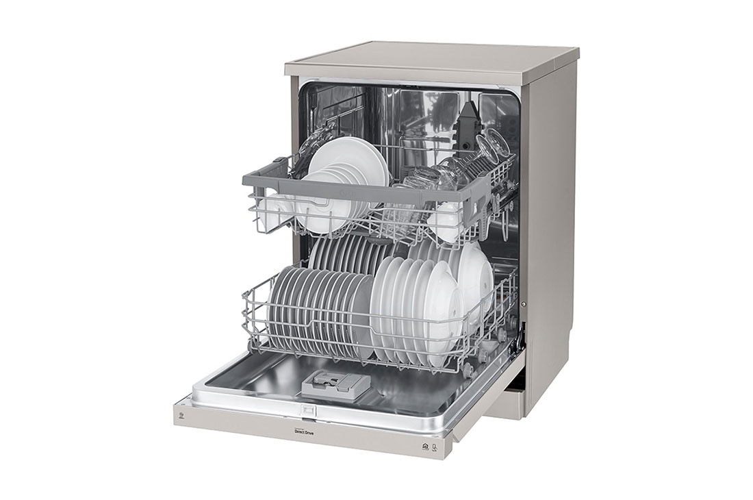 LG ال‌جی، ماشین ظرفشویی 14 نفره، فناوری™QuadWashو NFC، نقره‌ای , XD64S, thumbnail 7