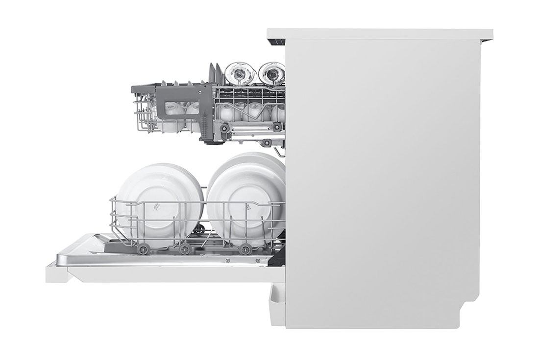 LG ال‌جی، ماشین ظرفشویی 14 نفره، فناوری™QuadWashو NFC، سفید  , XD64W, thumbnail 10