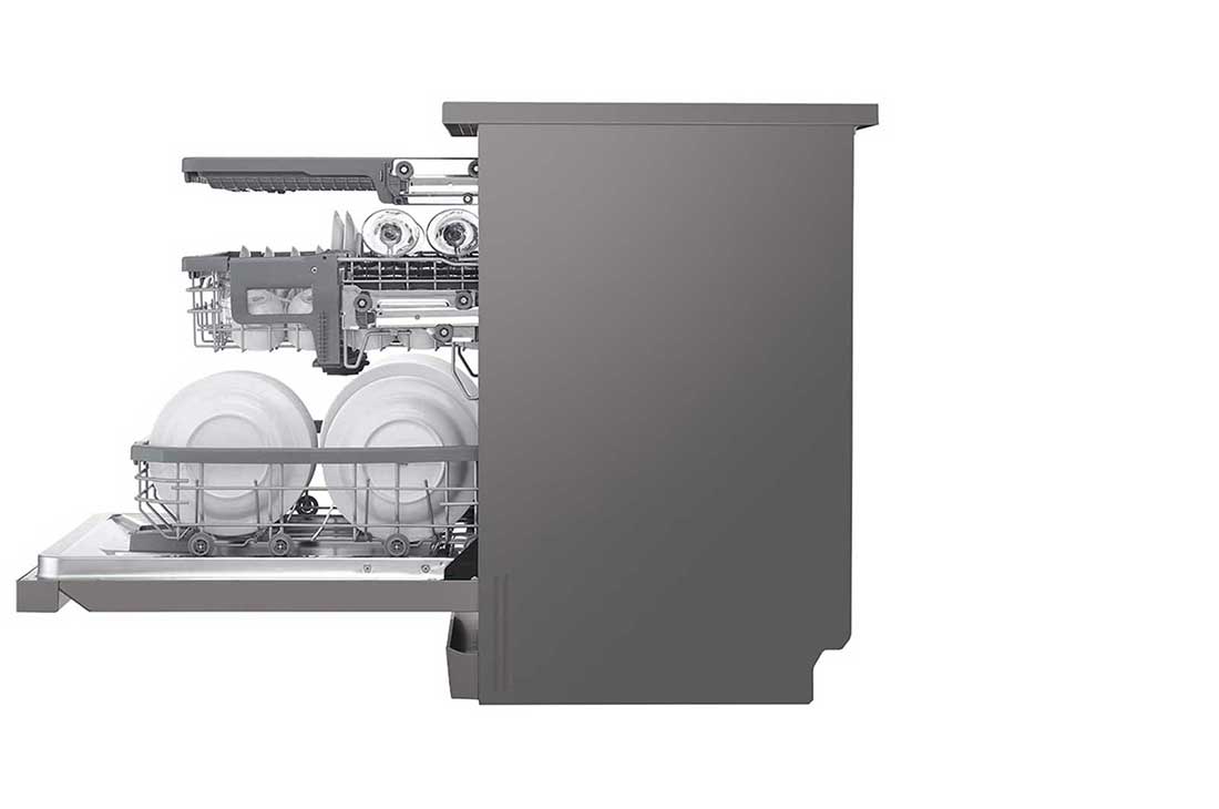 LG ال‌جی، ماشین ظرفشویی 14 نفره، فناوری™TrueSteam و™QuadWash، استیل مات, XD88NS, thumbnail 10