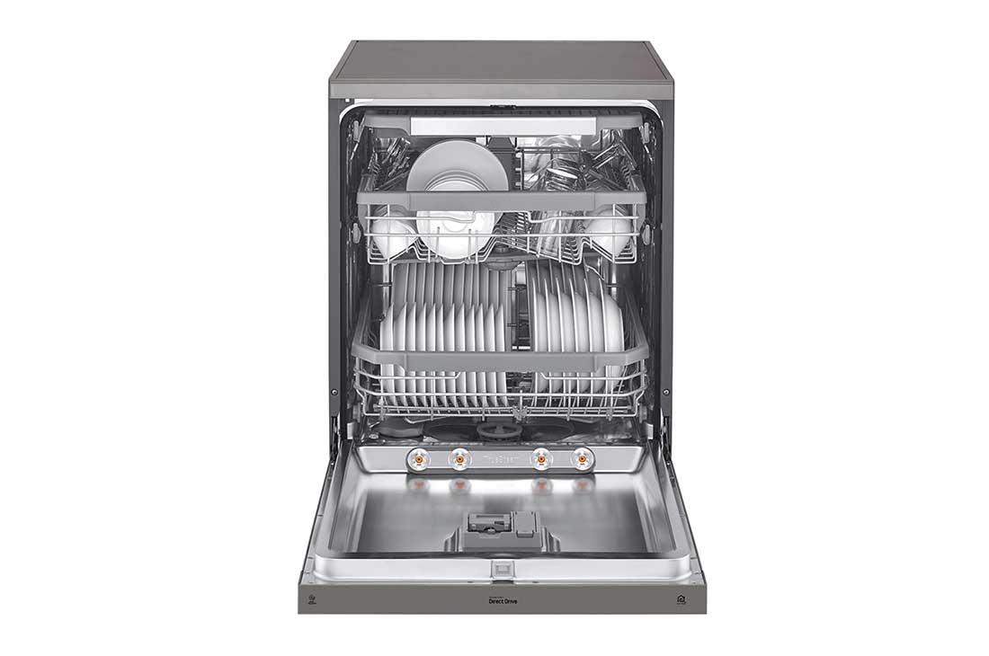 LG ال‌جی، ماشین ظرفشویی 14 نفره، فناوری™TrueSteam و™QuadWash، استیل مات, XD88NS, thumbnail 3