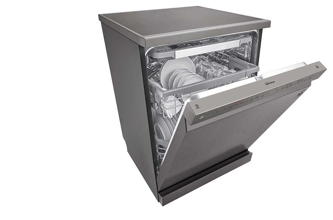 LG ال‌جی، ماشین ظرفشویی 14 نفره، فناوری™TrueSteam و™QuadWash، استیل مات, XD88NS, thumbnail 8