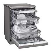 LG ال‌جی، ماشین ظرفشویی 14 نفره، فناوری™TrueSteam و™QuadWash، استیل مات, XD88NS, thumbnail 6