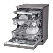 LG ال‌جی، ماشین ظرفشویی 14 نفره، فناوری™TrueSteam و™QuadWash، استیل مات, XD88NS, thumbnail 7