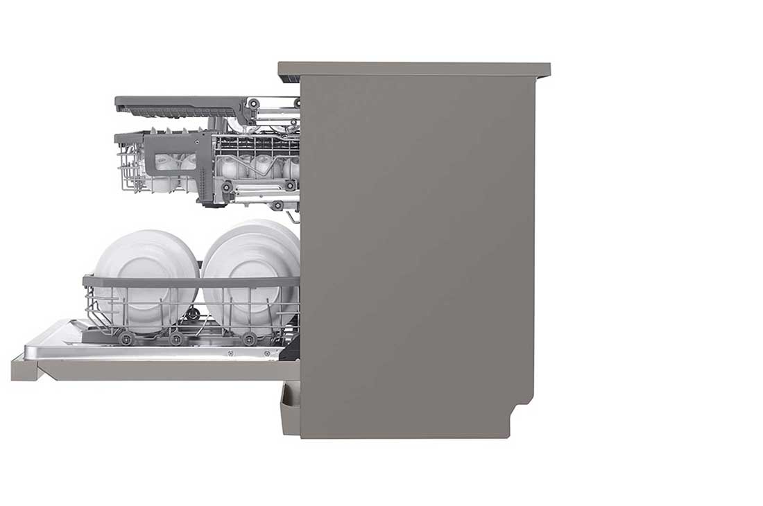 LG ال‌جی، ماشین ظرفشویی 14 نفره، فناوری™TrueSteam و™QuadWash، نقره‌ای مات  , XD88S, thumbnail 10